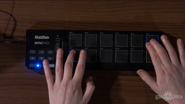 SubZero MINIPAD MIDI Pad Controller | Gear4music demo смотреть онлайн