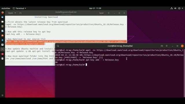 Build a cloud using owncloud and lamp server: 2-Installing owncloud смотреть онлайн