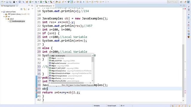 Selenium Class 8 - Variables and Operators in Java смотреть онлайн