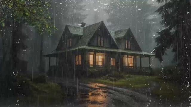 HEAVY RAIN For Sleeping | Pouring Rain Sounds And Thunderstorm Sounds For Sleeping, ASMR