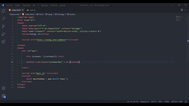 Evento On Click | Vue.js TUTORIAL смотреть онлайн