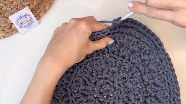БОЛЬШАЯ И ВМЕСТИТЕЛЬНАЯ! Сумка из шнура крючком, круглая пляжная Сумка, летняя Сумка крючком смотреть онлайн