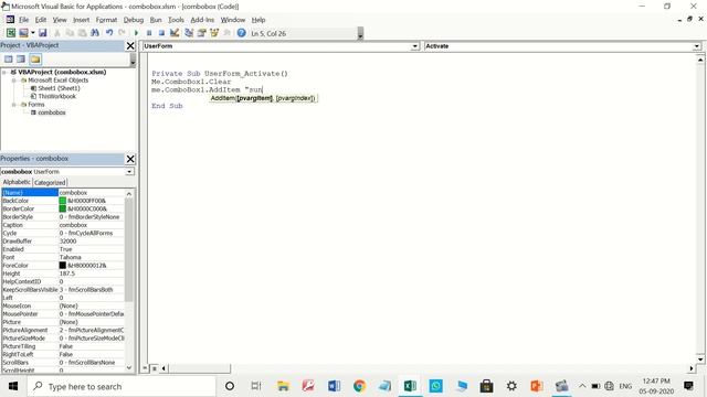 Excel VBA -Combobox Control Option in Userform |Basava ITI Manvi| смотреть онлайн