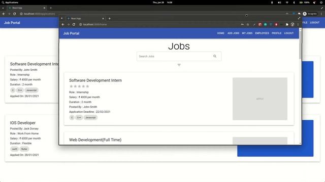 Job Portal (Demo) смотреть онлайн