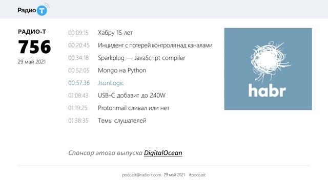 Радио-Т 756. Хабру 15 лет смотреть онлайн