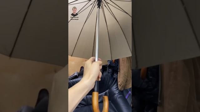 Ремонт зонта. Замена ствола зонта-трость. Мастерская Александра. смотреть онлайн