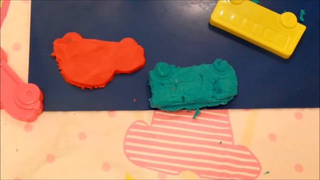 Машинки лепим из пластилина - Видео для детей - Фигурки из теста для лепки смотреть онлайн