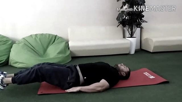 Поднимание ног лежа с толчком смотреть онлайн