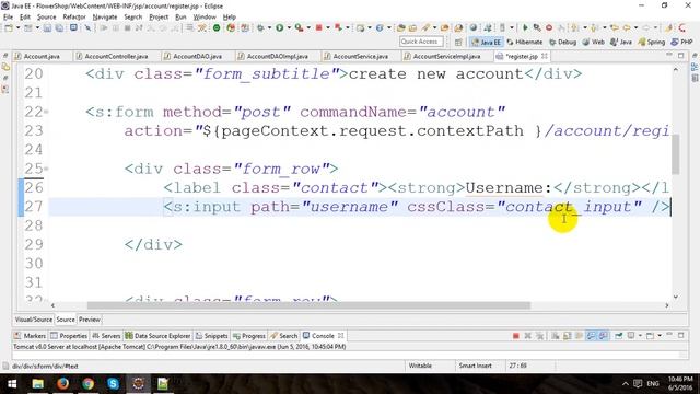 Building An ECommerce Store Using Spring MVC Framework - Part 9 - Account Registration смотреть онлайн