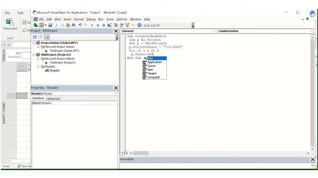 Creating a basic MS Project file using VBA смотреть онлайн