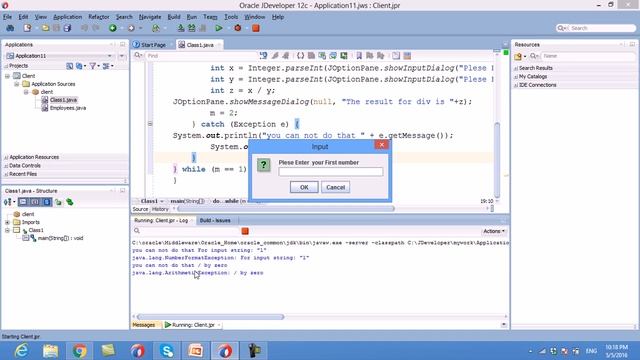 2 Throwing and Catching Exceptions смотреть онлайн