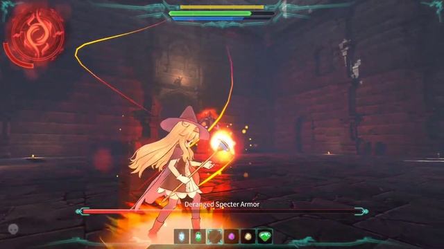 Little Witch Nobeta: Deranged Specter Armor Boss Fight (and unlocking Lightning Magic) смотреть онлайн
