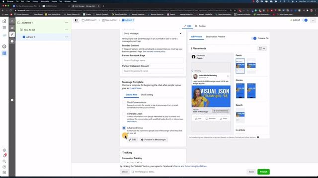 JSON Facebook Messenger Ad - ManyChat Tutorial смотреть онлайн