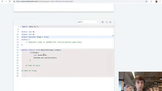 HackerRank Java Static Initializer Block Solution Explained смотреть онлайн