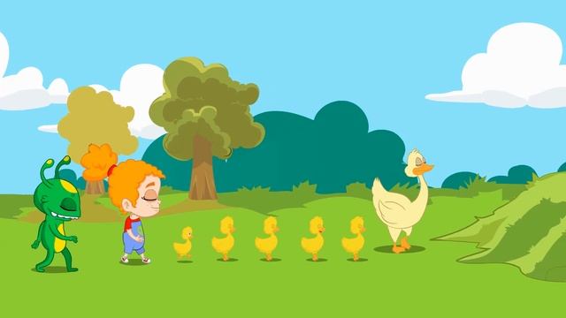 Groovy The Martian sings Yes Yes Vegetable song | Nursery Rhymes for kids смотреть онлайн