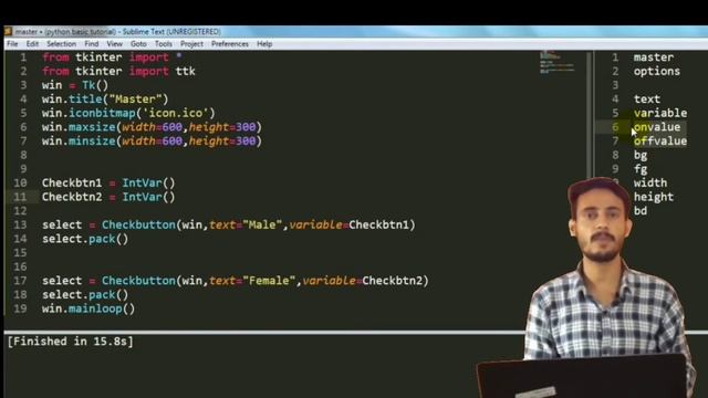Python Tkinter Checkbutton - Tkinter Tutorial #5 смотреть онлайн