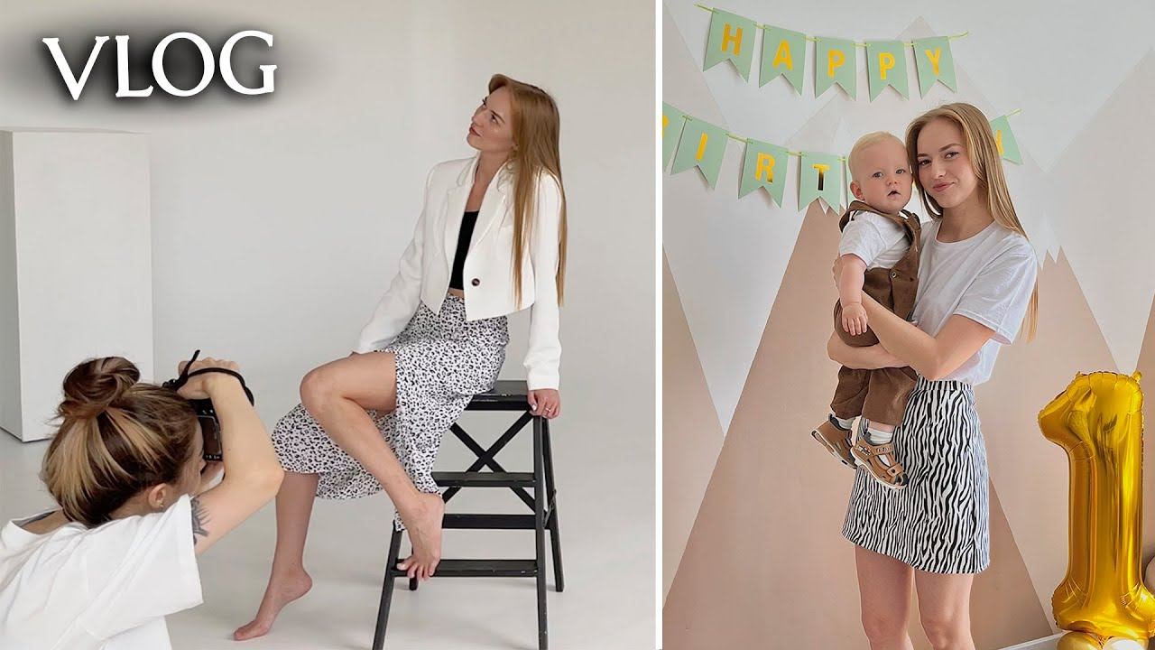 ВЛОГ: Впечатления от фотосессии Первый День Рождения крестника Отрезала челку смотреть онлайн
