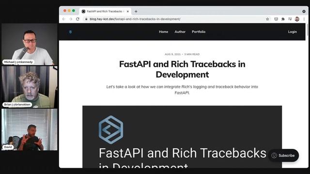 Love your crashes, use Rich to beautify tracebacks - Python Bytes Live Stream Episode 246 смотреть онлайн