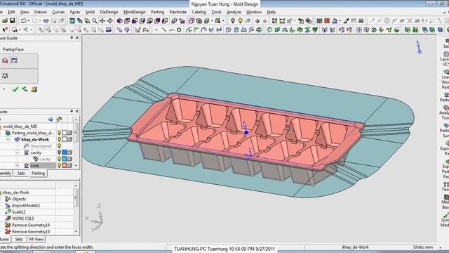 04_creat parting line preview and parting face.avi смотреть онлайн