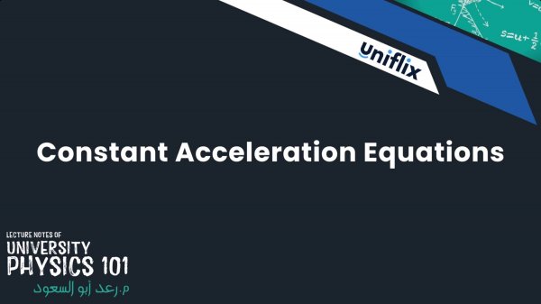 Constant Acceleration Equations
