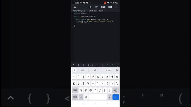 b.membuat dan menampilkan array bertipe string di java смотреть онлайн