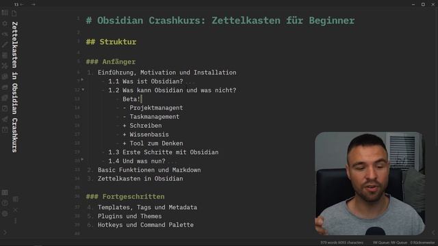 Obsidian Tutorial: Zettelkasten für Beginner (1/6) | Erste Schritte смотреть онлайн