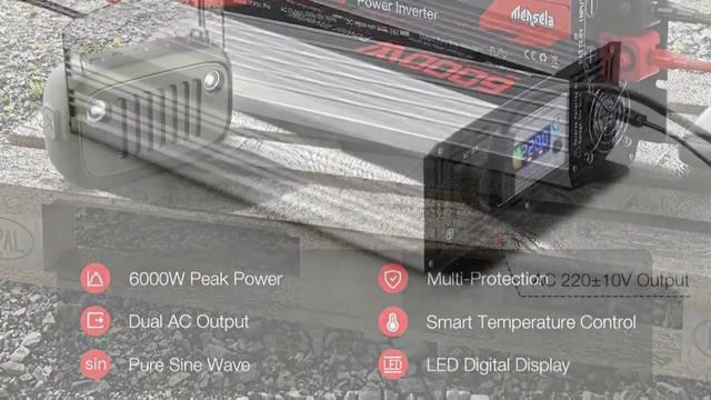 Mensela IT-PS1 Pro 220V 50HZ Intelligent Screen Solar Pure Sine Wave Power Inverter