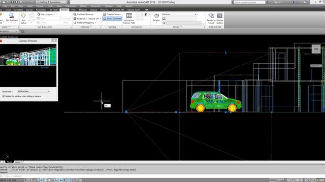Curso AutoCAD 3D - 2014 - Aula :Criação da Câmera (Vista) смотреть онлайн