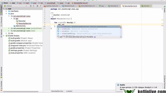 Android with Kotlin tutorial in Hindi #9: Retrofit HTTP Request смотреть онлайн