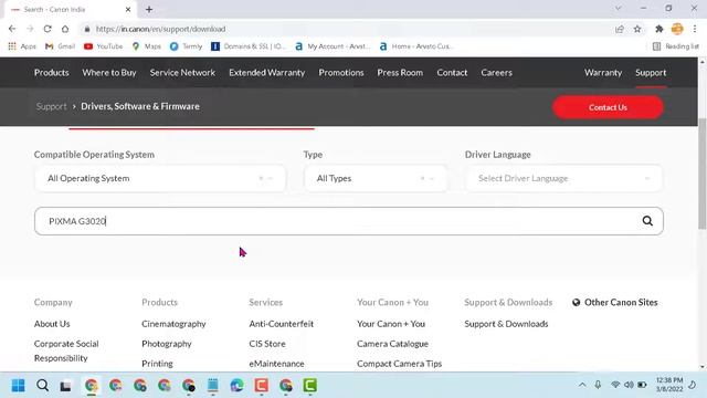 Canon PIXMA G3202 Setup and Driver Installation In Windows Computer смотреть онлайн