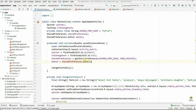 Use Stylish Font | Change TextSize with SeekBar | Save in SharedPreference | #82 смотреть онлайн