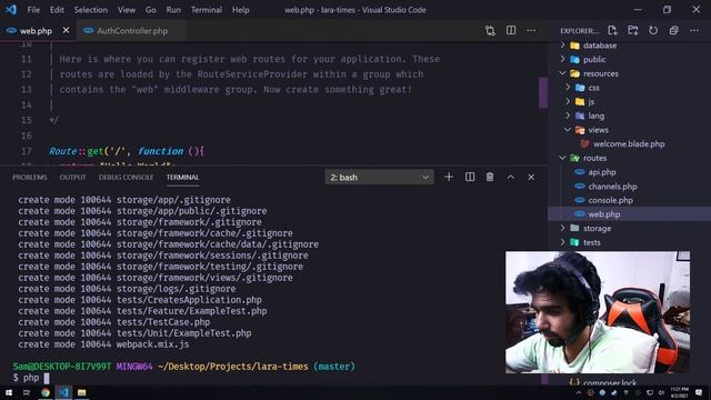 Laravel Live Classroom 1 - Setup and Routing смотреть онлайн