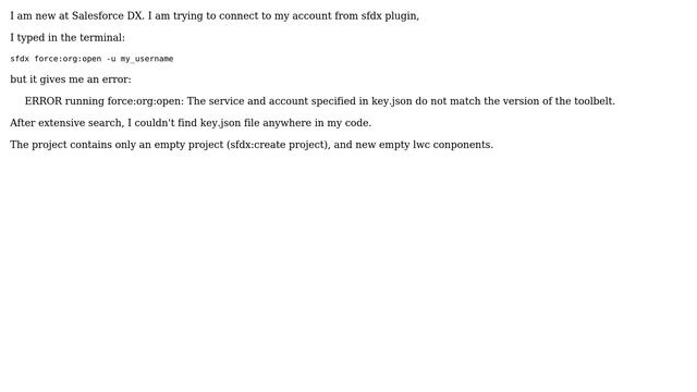 Getting error: The service and account specified in key.json do not match the version of the... смотреть онлайн