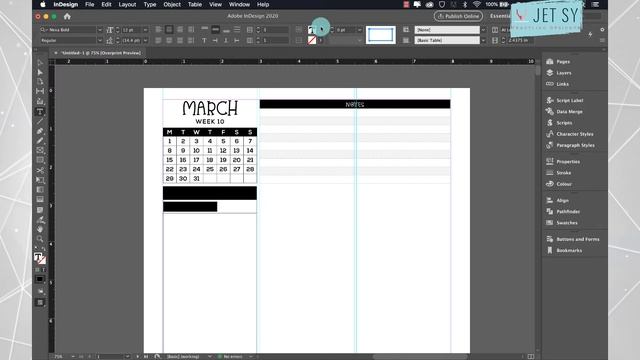 Indesign Tutorial: Create a Weekly Planner With Calendar смотреть онлайн
