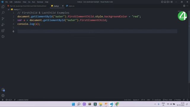 JavaScript Tutorial In Hindi | JavaScript FirstChild & LastChild Methods Tutorial In Hindi | #66 смотреть онлайн