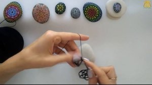 Камни в паутине крючком ♥ Мастер-класс ♥ Crochet stone spider web Halloween ♥ Crochetka design