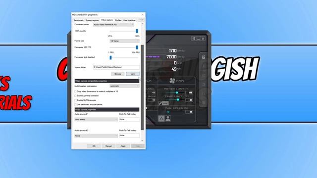 How To Capture Videos With MSI Afterburner Tutorial | Capture Desktop & Record Gameplay смотреть онлайн