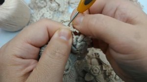 6ч МК воротничка Изысканная Винтажность от Котельниковой Натальи. Ирландское кружево вязание крючком