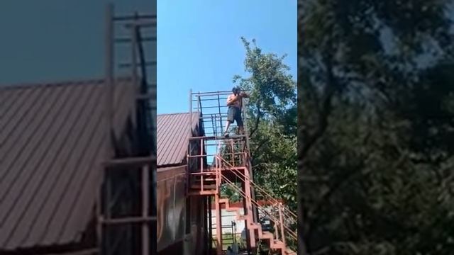 проверка конструкции навеса, на прочность сварных швов самим сварщиком! смотреть онлайн
