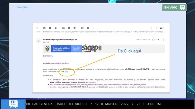 Sesión virtual sobre Generalidades del SIGEP II смотреть онлайн