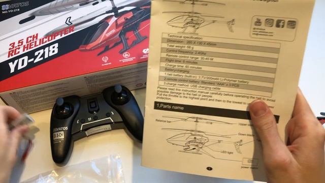 Unboxing RC VATOS YD-218 Helicopter | Mistakes to avoid! 😂 смотреть онлайн