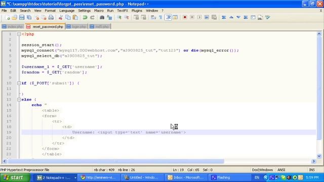 PHP Tutorials : Forgot Password Script Part 4 смотреть онлайн