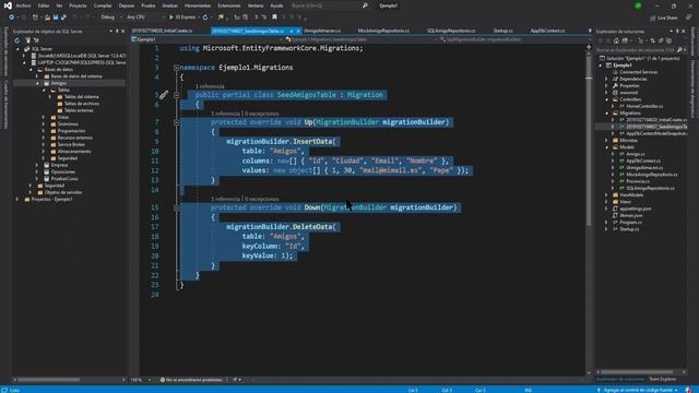 Curso .NET Core en C# - 29.Entity Framework: Creamos nuestras tablas- Visual Studio 2019 смотреть онлайн