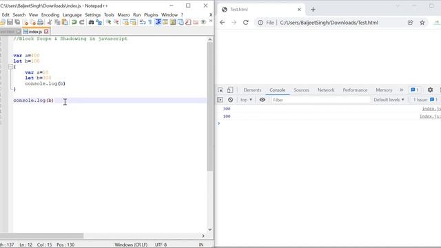 Block Scope and Shadowing in JavaScript | Advanced JavaScript Tutorial in Hindi #11 смотреть онлайн
