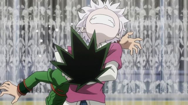 Гон и Киллуа дерутся 5 минут