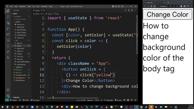 React: How To Change Background Color Dynamically On Click смотреть онлайн