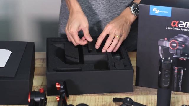 Feiyu a2000 Kit Alpha series 3-Axis Handheld Gimbal Stabilizer Unboxing смотреть онлайн