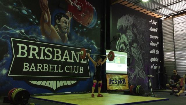 Brisbane Barbell Club: 81kg PB snatch from Tia Toomey смотреть онлайн