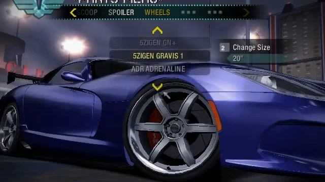 NFS Carbon : 2013 Dodge Viper SRT GTS Tuning смотреть онлайн
