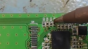 Пайка SMD компонентов 0402 (паяльником и феном)